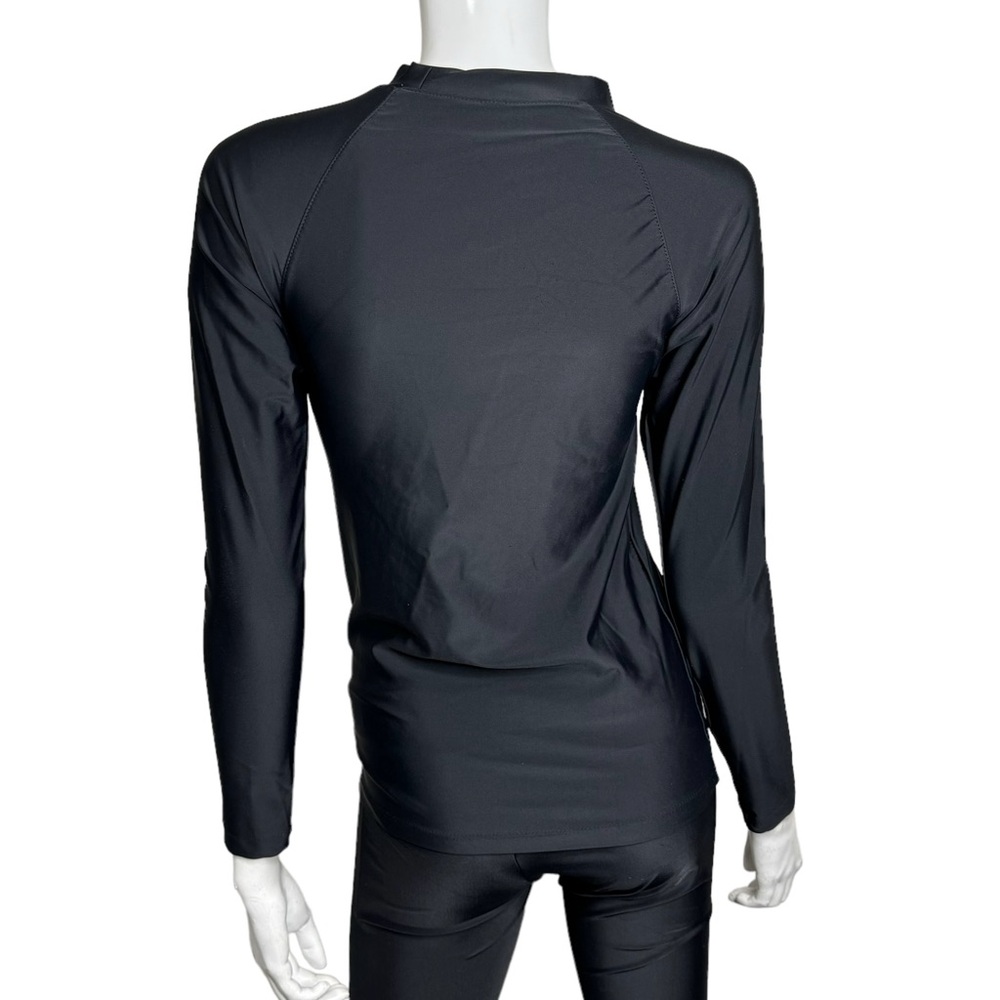 4/$40 Canterbury Rashguard Sun‎ Protection Long Sleeve Black Swimsuit Shirt - Picture 3 of 7